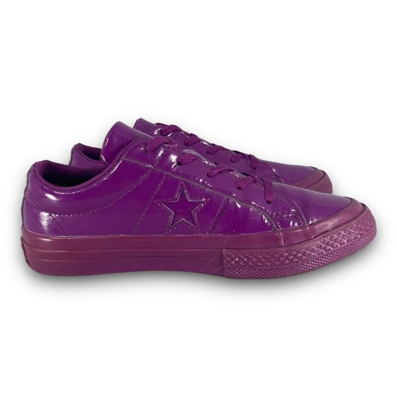 Converse One Star Athletic Sneakers 362535C Shoes Synthetic Purple Youth 2 - Picture 3 of 9